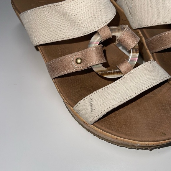 Skechers Cali Beverlee Sail Away Cream Cork Wedge Sandals 10 Women’s - Picture 5 of 13